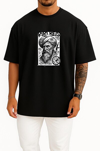 Bahriyeli Collection قصة فضفاضة تي شيرت بيري ريس وورلد هارت مطبوع للجنسين