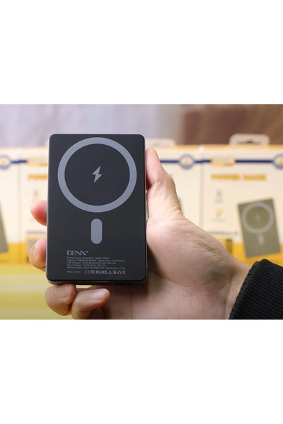 Denx 10000mAh Magnetic Power Bank with Wireless Charging and LED Backlight Display DX425