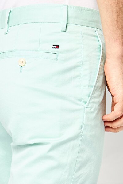 Tommy Hilfiger Men Regular Fit Solid Chino Pants, Turquoise