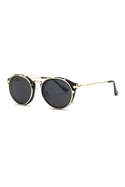 Primo Plus Retro round frame sunglasses for dual use B1813-C1
