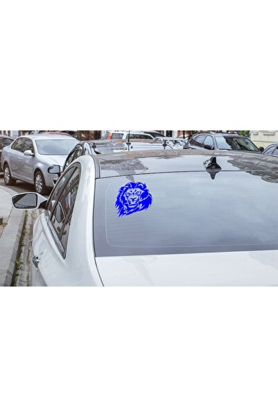 Oracal Car sticker ''Lion v2'', 17x16 cm, blue