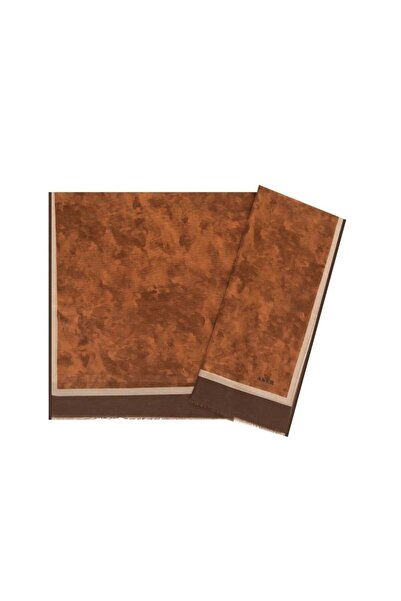 Aker Yaz Serinliği İpek Koton Şal -Bulut Deseni 7208777-434 Bakır