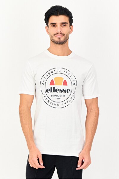 Ellesse Men Sportswear Fit Short Sleeve Outdoor T-Shirt, White