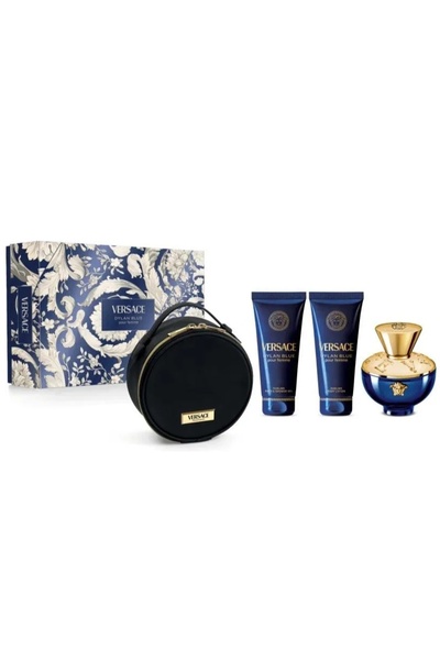 Versace Dylan Blue Gift Set, Women, 100 ml Eau de Parfum, 100 ml Shower Gel, 100 ml Body Lotion, bag