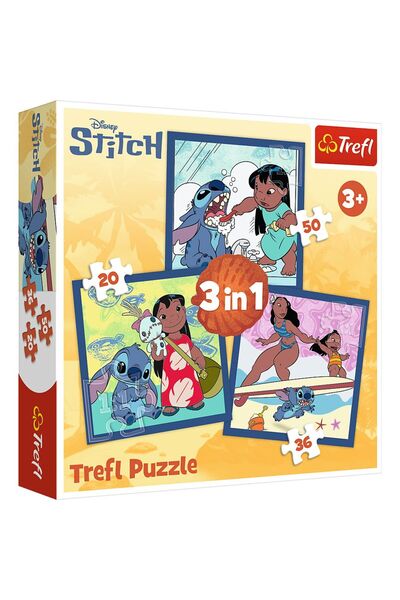 Trefl Puzzle 3in1 disney stitch ora stitch