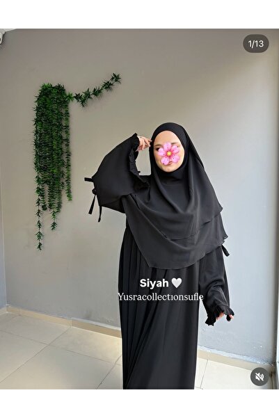 Yüsra Collection طقم فستان رافدا وشورت سوفليه مكون من قطعتين مقاس 2