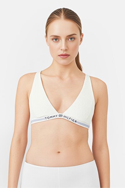 Tommy Hilfiger Women Brand Logo Padded Bralette, White