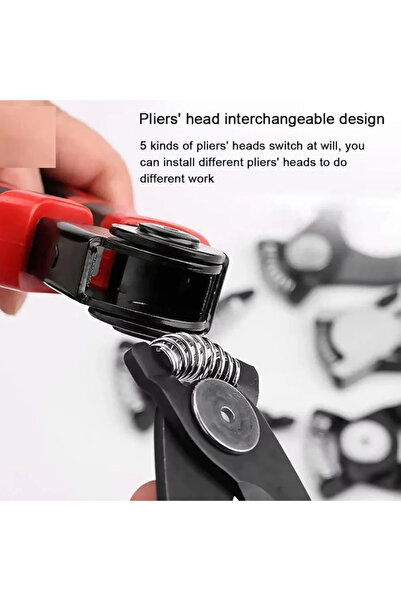 Denx DX3307 Multi-Purpose 5x1 Pliers with Interchangeable Heads for Maintenance