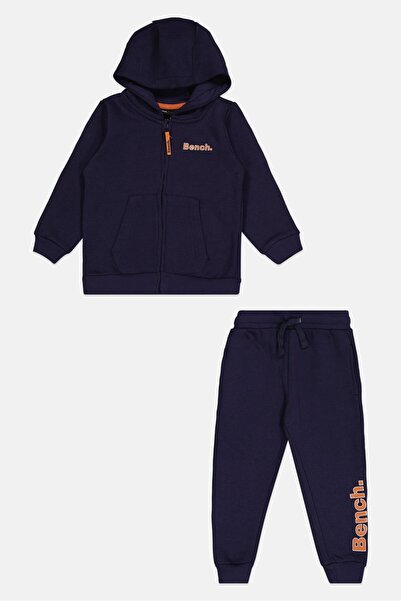 BENCH Toddlers Boy 2 Pieces Brand Logo Hoodie And Jogger Pants, Navy