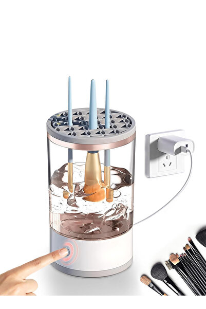 Choice Rechargeable Electric Makeup Brush Cleaner & Dryer – Transparent, 9×16cm