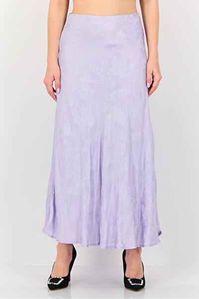 Forever 21 Women Embroidered A-Line Skirts, Lavender