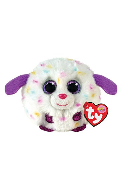 Squish-a-Boos PLUS TY 8CM BEANIE BALLS MUNCHKIN CATELUSUL ALB