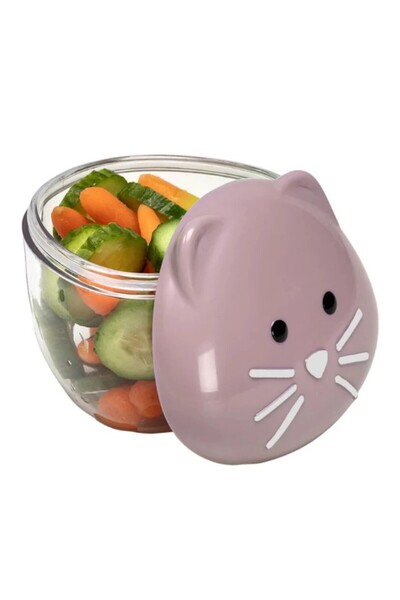 Melii Recipient hrana bebe cu capac, luxe, model pisica