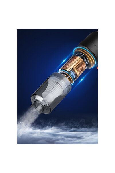 OEM Portable Cordless Vacuum Cleaner, 2 in 1 Pistol Type, For Home and Car, 30 min Runtime, Black