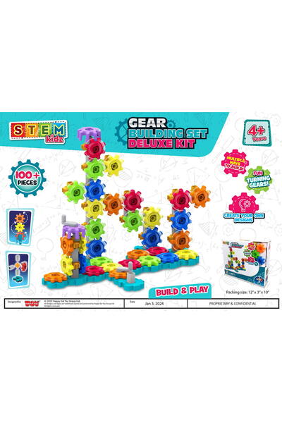 OEM Set de constructie cu rotite Deluxe (100 piese)