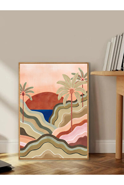 Tuba Decor Tablo dintr-o singură bucată cu rame din lemn pentru sufragerie, sufragerie, bucătărie