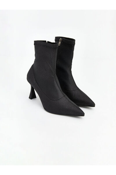 LC Waikiki Koor Black Zippered Women's Heeled Boots