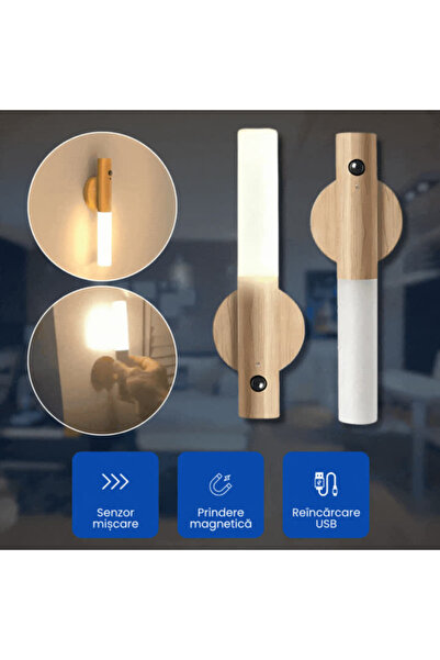OferteTop Portable LED Lamp with Magnetic Mount, Motion Sensor and Battery
