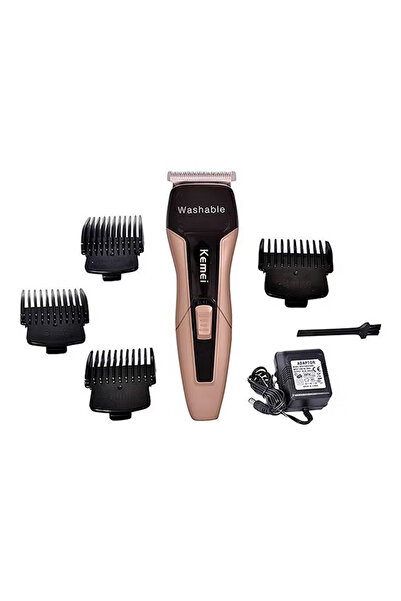 Generic Professional Rechargeable Hair Trimmer Kit Gold/Black