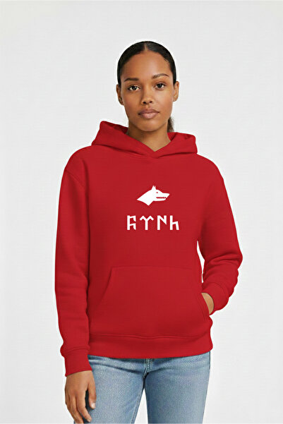 LORVEX Swea tricou Hanorac unisex supradimensionat, 100% bumbac, imprimat TURCĂ