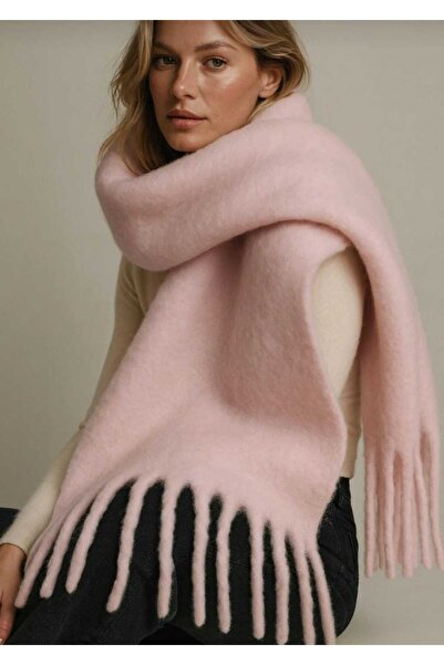 Zeynep Keskin Design New Season Women's Thick Tassel Soft Shawl Scarf