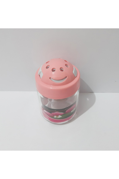 renkli çiçekler Glass Spice Jar Figurine Glass Spice Container with Lid