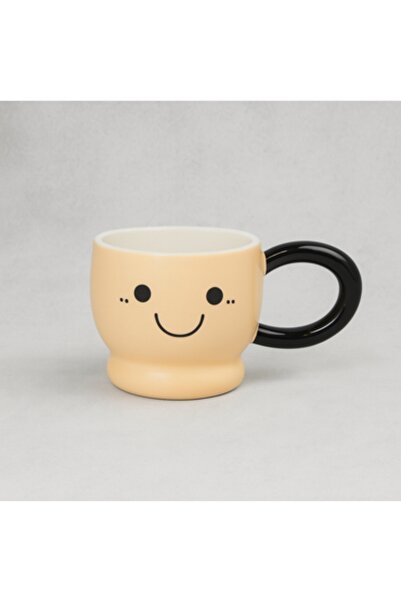 bity thok Ceramic mug with emoji faces - Orange O2