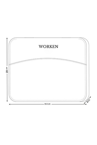 worken 11/12 Inch Tablet Case Nubuck, Waterproof, Shockproof, with Pocket, Zipper, Brown