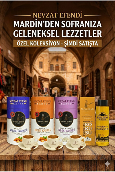nevzatefendi Nevzat Efendi 4’lü Set: Spesiyal + Damla Sakızlı + Bademli Dibek...