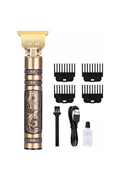 MeK Fine Professional Electric Shaver & Hair Clipper, Stainless Steel, Titanium Ceramic T-Blade, USB