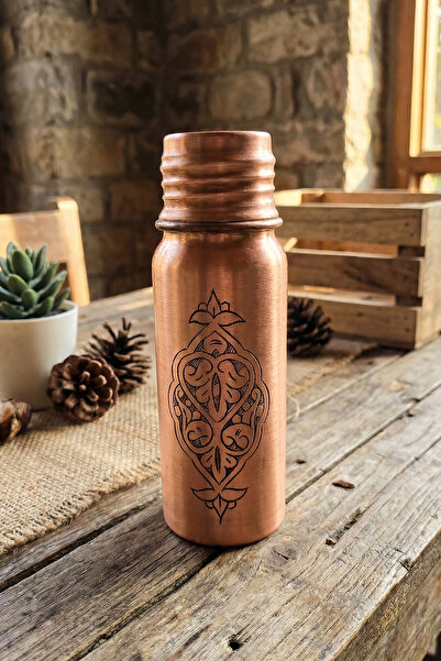 Handygoo Kızıl Nakış Bakır Matara 500 ML