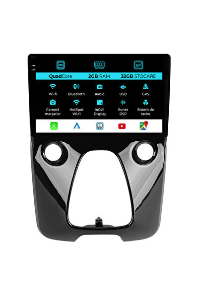 NavStore Navigation Peugeot 108/Citroen C1/Toyota Aygo (2014 - 2022), 9Inch, 2Gb Ram, 32Gb Storage, Carplay