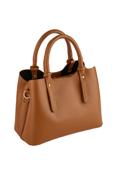 AZZURA Geantă Blanche, 100% piele, Italia, 8146, coniac