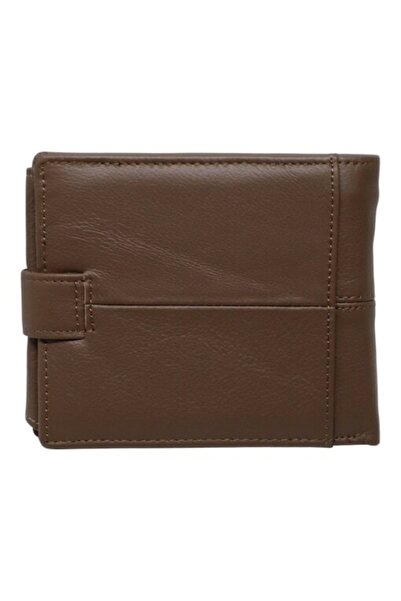 Vera Pelle Men's Leather RFID Wallet, 9 Compartments, Gift Box - Q3181 Coffee