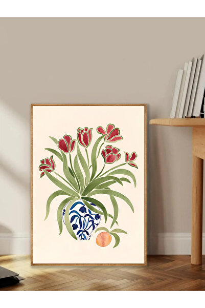 Tuba Decor Tablo dintr-o singură bucată cu rame din lemn pentru sufragerie, s...