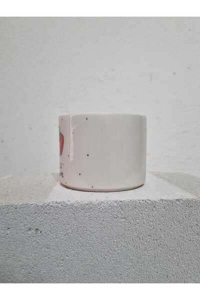 ÖZLEMKAYMAZ Ceramic Autumn Themed Single Person Tea and Coffee Cup 475 Ml. 11X7 cm