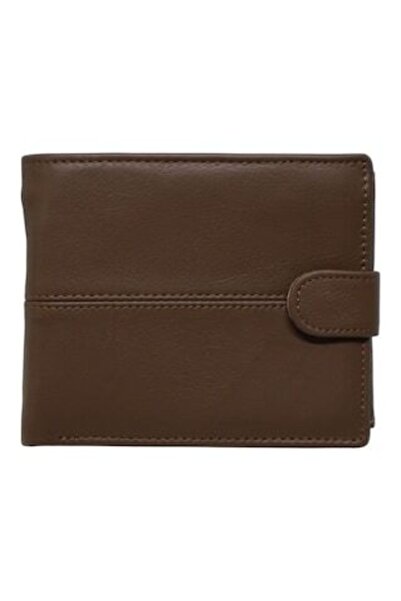 Vera Pelle Men's Leather RFID Wallet, 9 Compartments, Gift Box - Q3181 Coffee