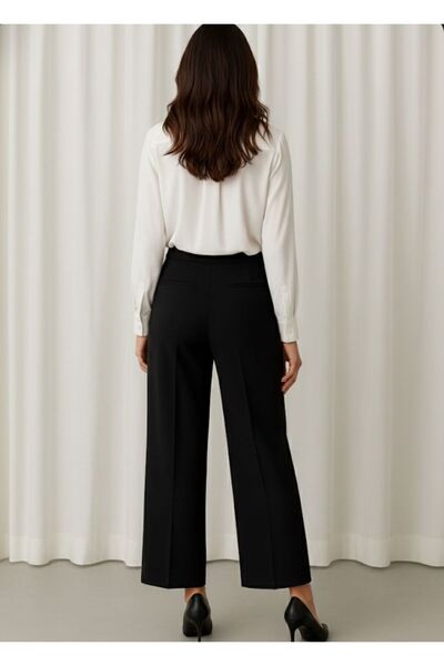 DEMOİSELLE Women's Stretch Fabric Steel Interlock Fabric Pants