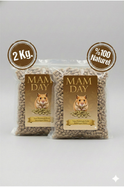 Mam Day Premium Proteinli Kemirgen Pelet Yemi Tavşan, Chinchilla, Ginepig, Ha...