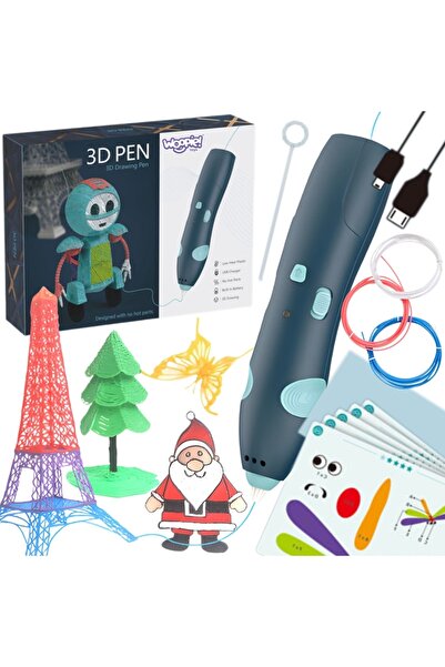 woopie Stilou 3D pentru copii – Stilou de desen 3D cu temperatură redusă, des...