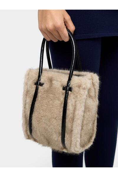 PARFOIS Kürk Efektli Tote Çanta