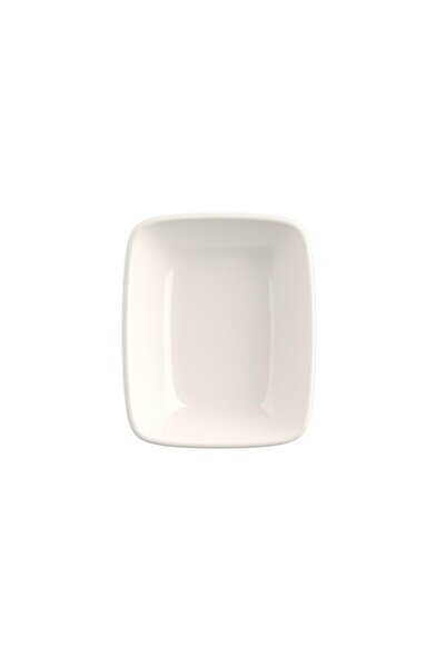 tabakevi Tabak Evi Porcelain Quadro Rectangular Boat Plate 12X8,50Cm Single