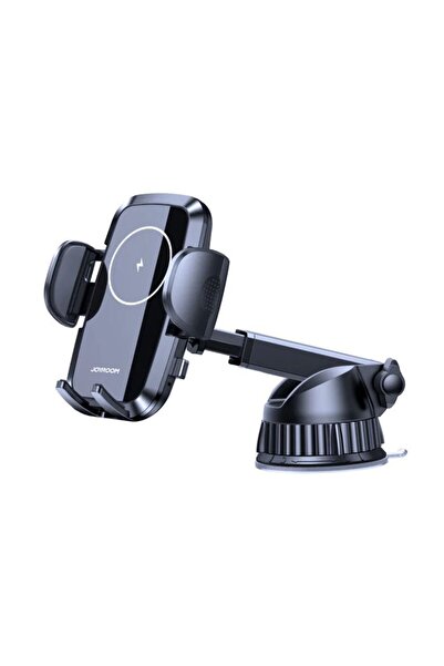 Joyroom Car Mount with Wireless Charging, JR-ZS241, Suction Cup Dashboard/Windshield, Black