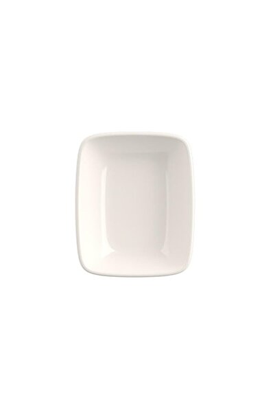 tabakevi Tabak Evi Porcelain Quadro Rectangular Boat Plate 14X9,8Cm 6 Pcs