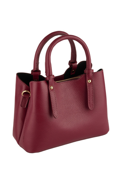 AZZURA Geantă Blanche, 100% piele, Italia - Bordeaux