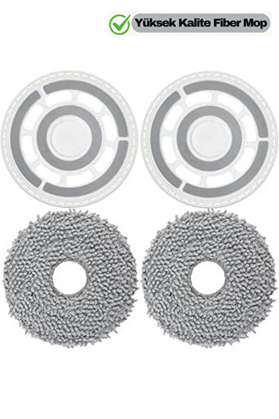 RotRever Roborock QRevo MaxV / QRevo Pro / QRevo S / QRevo Plus Suport pentru mop Set de mop-4 piese