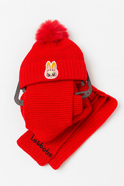 LABUBU Hat and scarf set, children