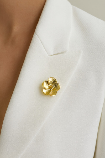 MRK Kadın Mini Çiçek Broş