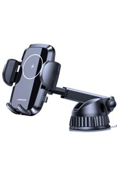 Joyroom Car Mount with Wireless Charging, JR-ZS241, Suction Cup Dashboard/Windshield, Black