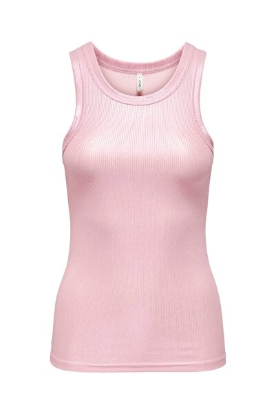 ONLY Γυναικείο ONLSOL LIFE S/L GLITTER RIB TOP JRS O15325270-4571079